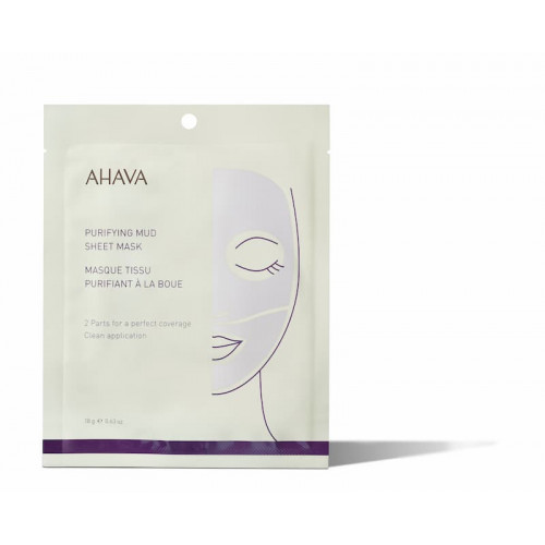 AHAVA Mineral Mud Masks очищающая грязевая тканевая маска для лица 1 шт.
